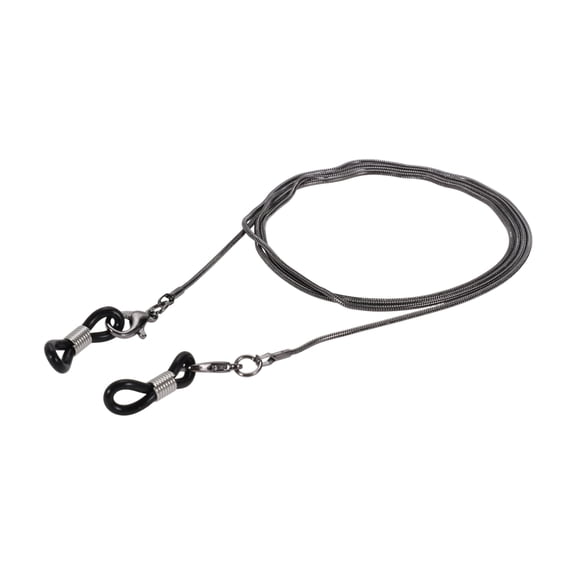 Unique Bargains 1 Pc Eyeglass Chain Glasses Chain Copper Snake Chain Pattern 75cm L Black