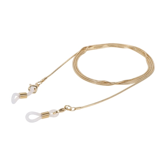 Unique Bargains 1 Pc Eyeglass Chain Glasses Chain Copper Snake Chain Pattern 75cm L  Gold Tone