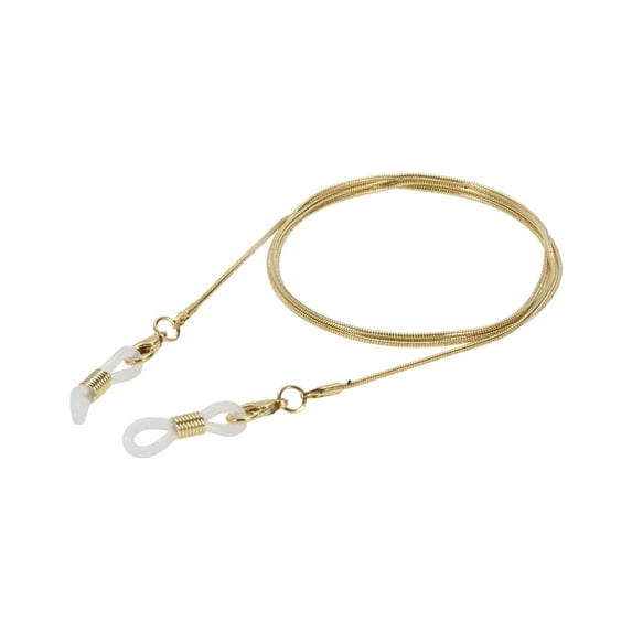 Unique Bargains 1 Pc Eyeglass Chain Glasses Chain Copper Snake Chain Pattern 75cm L Light Gold Tone