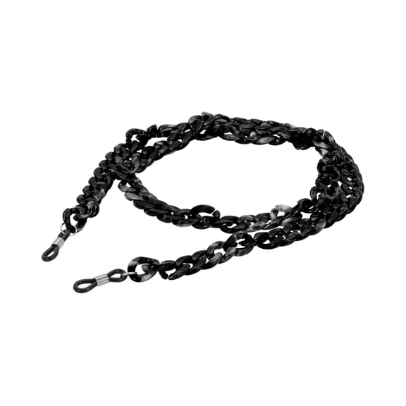 Unique Bargains 1 Pc Eyeglass Chain Glasses Chain Dopamine Color Pattern 70cm L Black