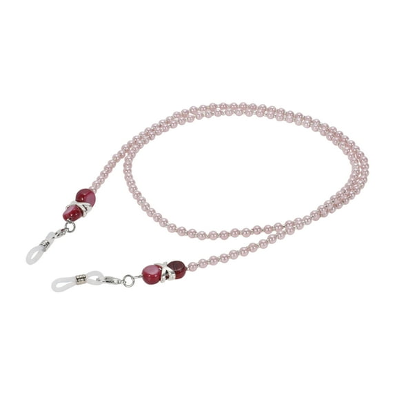 Unique Bargains 1 Pc Eyeglass Chain Glasses Chain Imitation Pearl Shell Pattern 75cm L Light Purple