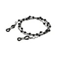 thumbnail image 1 of Unique Bargains 1 Pc Eyeglass Chain Glasses Chain Pearl Pattern 75cm L Black, 1 of 5