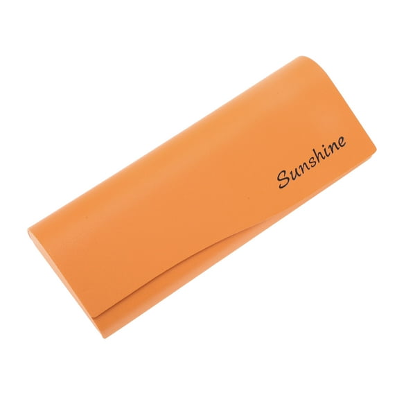 Unique Bargains 1 Pc Eyeglasses Case Portable Eyeglasses Storage 6.3"x2.36"x1.3" Orange