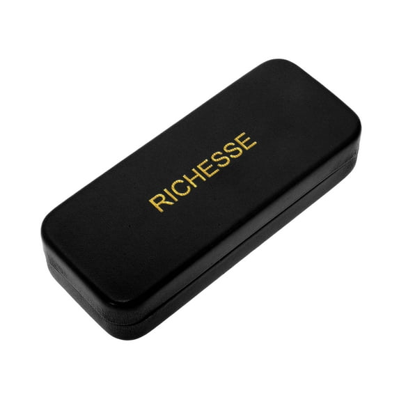 Unique Bargains 1 Pc Eyeglasses Case Portable Eyeglasses Storage 6.34"x2.64"x1.34" Black