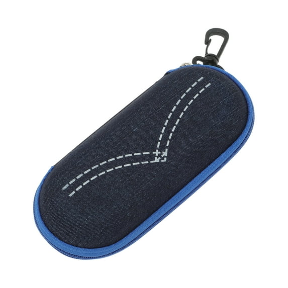 Unique Bargains 1 Pc Eyeglasses Case Protective Eyeglasses Storage 6.42"x2.36"x1.34" Blue
