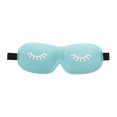 thumbnail image 1 of Unique Bargains 1 Pc Eyelash Pattern 3D Eye Mask for Rest for Travel Polyester Sponge Blue, 1 of 4