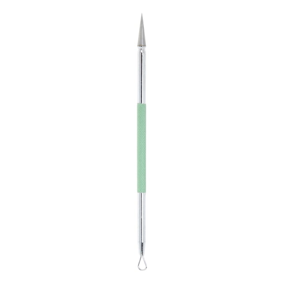 Unique Bargains 1 Pc Facial Double Headed Pimple Extractor Green