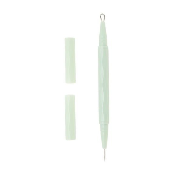 Unique Bargains 1 Pc Facial Pimple Extractor Green 5.11"