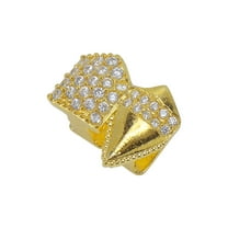 Unique Bargains 1 Pc Fake Grills Hip Hop Fashionable Teeth Grillz Gold Tone