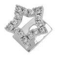 thumbnail image 1 of Unique Bargains 1 Pc Fake Grills Hip Hop Five-Pointed Star Teeth Grillz Silver Tone, 1 of 6