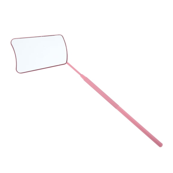 Unique Bargains 1 Pc Fan-shaped Lash Mirror Stainless Steel Pink