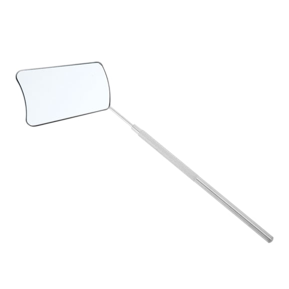 Unique Bargains 1 Pc Fan-shaped Lash Mirror Stainless Steel Silver Tone