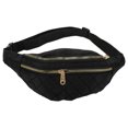 thumbnail image 1 of Unique Bargains 1 Pc Fanny Pack Argyle Waist Bag Black, 1 of 6