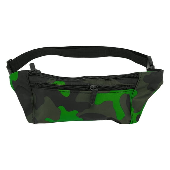 Unique Bargains 1 Pc Fanny Pack Camo Pattern Waist Bag Camouflage Green