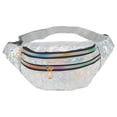 thumbnail image 1 of Unique Bargains 1 Pc Fanny Pack Multi-functional Waist Bag Silver Tone, 1 of 6