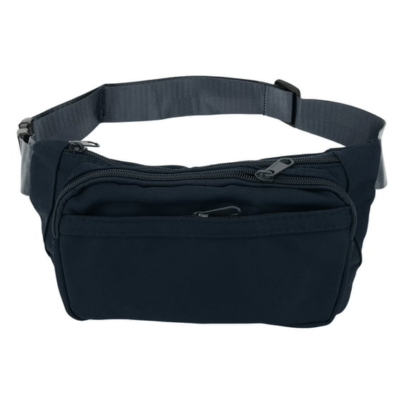Unique Bargains 1 Pc Fanny Pack Simple Style Waist Bag Navy Blue