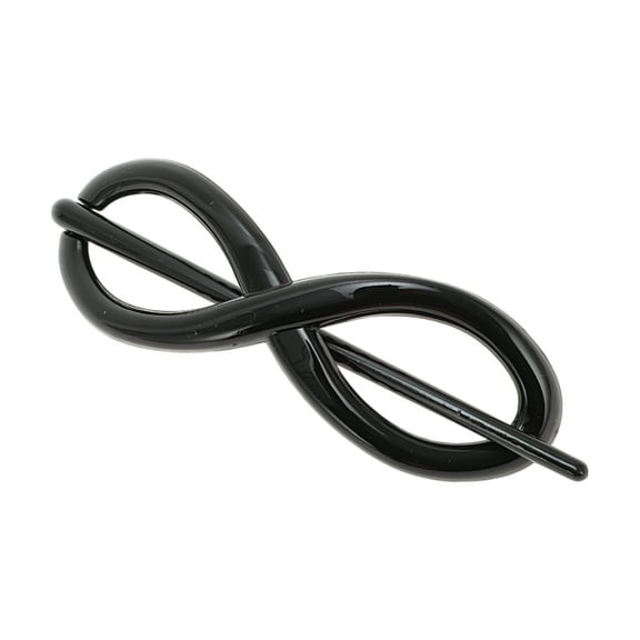 Unique Bargains 1 Pc Fashion 8-Shaped Hair Clips Hairdo Clip Black