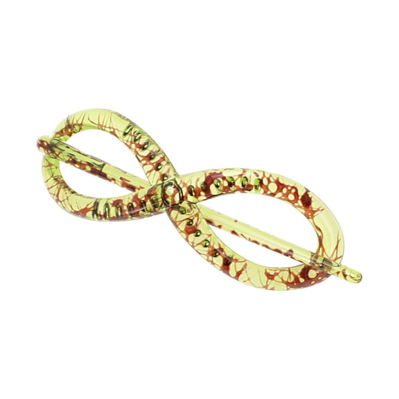 Unique Bargains 1 Pc Fashion 8-Shaped Hair Clips Hairdo Clip Green