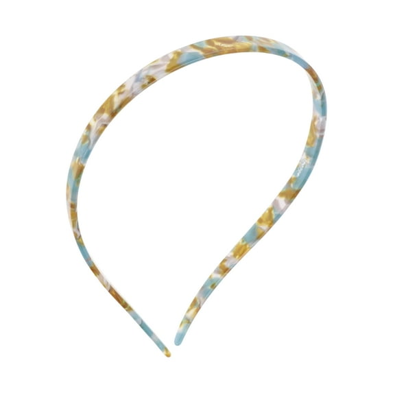 Unique Bargains 1 Pc Fashion Acetate Headbands for Women Blue Green