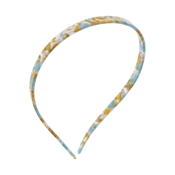 Unique Bargains 1 Pc Fashion Acetate Headbands for Women Blue Green