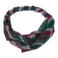 thumbnail image 1 of Unique Bargains 1 Pc Fashion Arrow Pattern Cross Elastic Hairband for Women Dark Green, 1 of 6