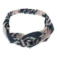 thumbnail image 1 of Unique Bargains 1 Pc Fashion Arrow Pattern Cross Elastic Hairband for Women Navy Blue, 1 of 6
