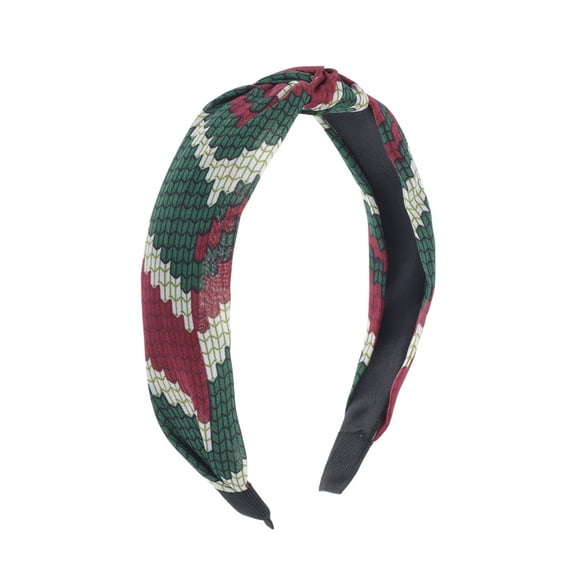 Unique Bargains 1 Pc Fashion Arrow Pattern Headbands for Women Dark Green