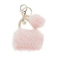 thumbnail image 1 of Unique Bargains 1 Pc Fashion Bag-shaped Handbag Charm Bag Accessories Pink, 1 of 5