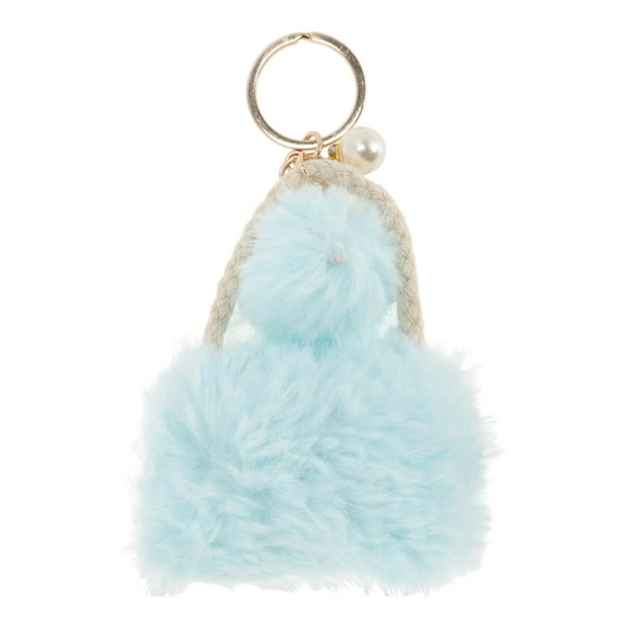 Unique Bargains 1 Pc Fashion Bag-shaped Handbag Charm Bag Accessories Sky Blue