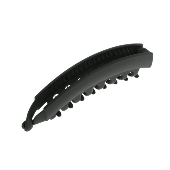 Unique Bargains 1 Pc Fashion Banana Hair Clips for Home Black