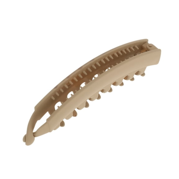 Unique Bargains 1 Pc Fashion Banana Hair Clips for Home Khaki