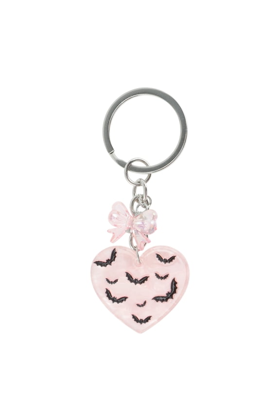 1 Pc Fashion Bat Heart Bow Handbag Charm Bag Accessories Pink