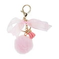 thumbnail image 1 of Unique Bargains 1 Pc Fashion Bow Ball Handbag Charm Bag Accessories Pink, 1 of 5