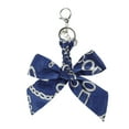 thumbnail image 1 of Unique Bargains 1 Pc Fashion Bow Scarf Chain Print Handbag Charm Bag Accessories Blue, 1 of 5