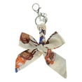 thumbnail image 1 of Unique Bargains 1 Pc Fashion Bow Scarf Handbag Charm Bag Accessories Brown, 1 of 5