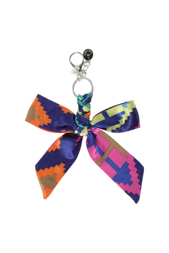 1 Pc Fashion Bow Scarf Handbag Charm Bag Accessories Rose Red Orange