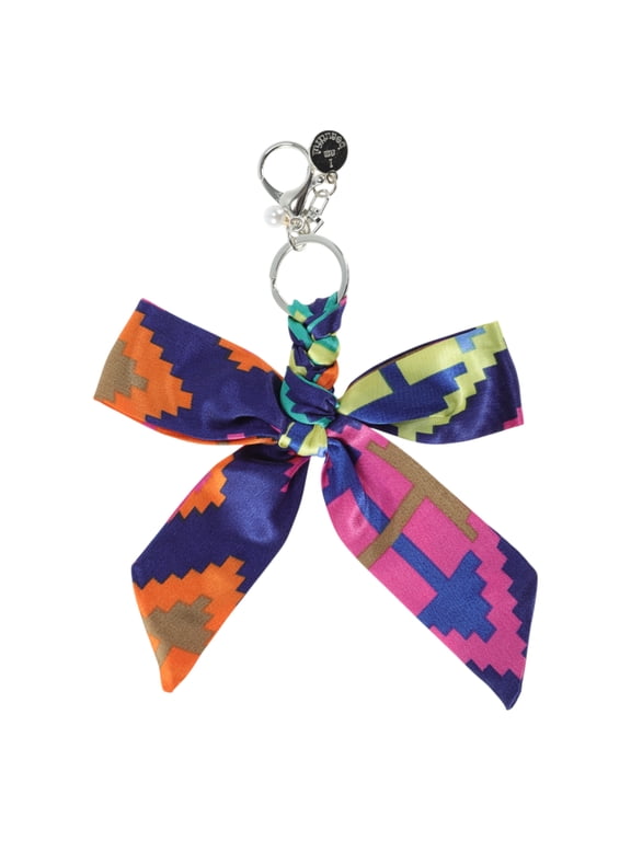 1 Pc Fashion Bow Scarf Handbag Charm Bag Accessories Rose Red Orange