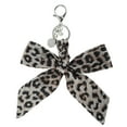 thumbnail image 1 of Unique Bargains 1 Pc Fashion Bow Scarf Leopard Print Handbag Charm Bag Accessories White, 1 of 5