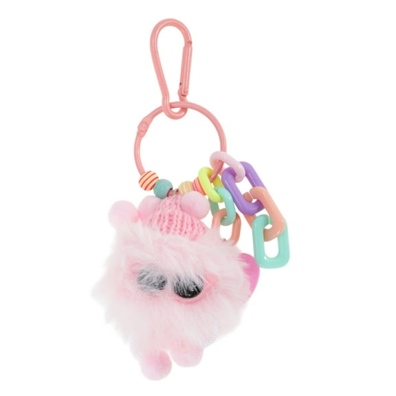 Unique Bargains 1 Pc Fashion Cartoon Chain Coal Ball Handbag Charm Bag Accessories Pink