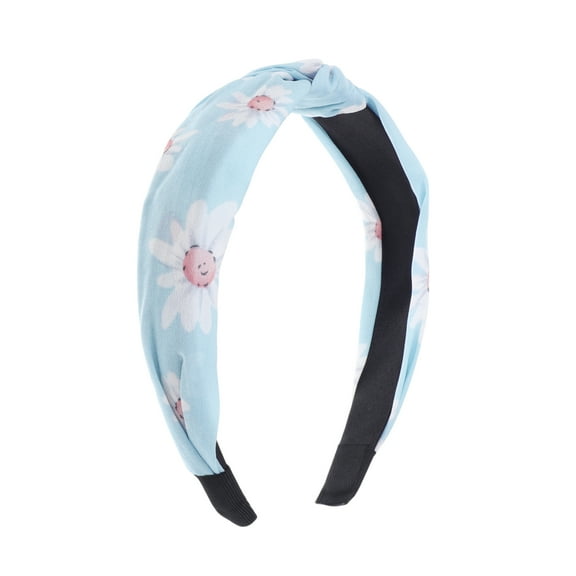 Unique Bargains 1 Pc Fashion Chrysanthemum Pattern Headbands for Women Blue