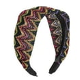 thumbnail image 1 of Unique Bargains 1 Pc Fashion Colorful Wave Wide Headbands for Women Red, 1 of 6