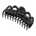 thumbnail image 1 of Unique Bargains 1 Pc Fashion Corrugated Edge Hair Clips Hairdo Clip Black, 1 of 5
