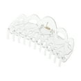 thumbnail image 1 of Unique Bargains 1 Pc Fashion Corrugated Edge Hair Clips Hairdo Clip Clear, 1 of 5
