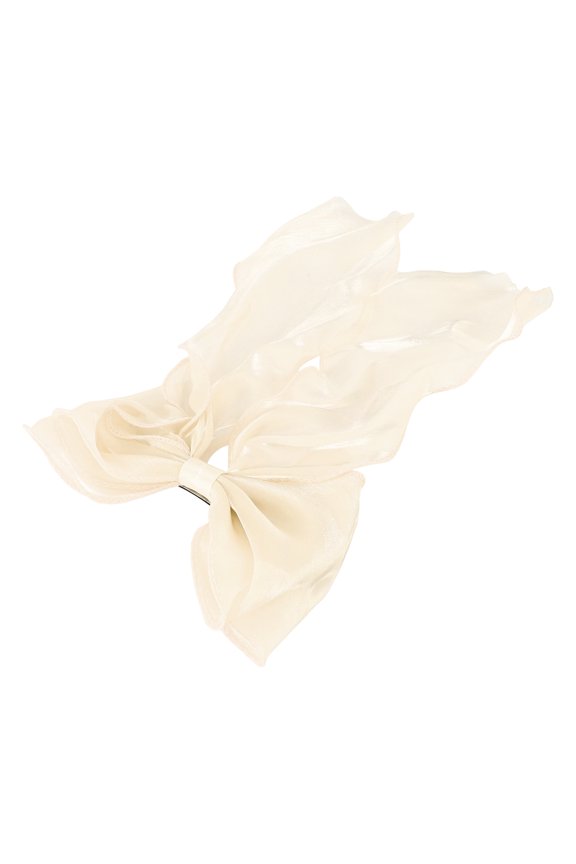 1 Pc Fashion Cute Bow Hair Pins Hairdo Pins for Women 10.24"x6.69"x0.79" Apricot