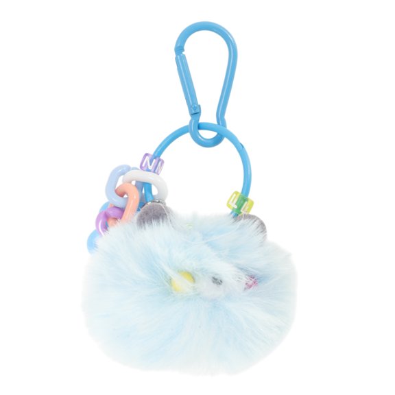 Unique Bargains 1 Pc Fashion Cute Coal Ball Handbag Charm Bag Accessories Sky Blue