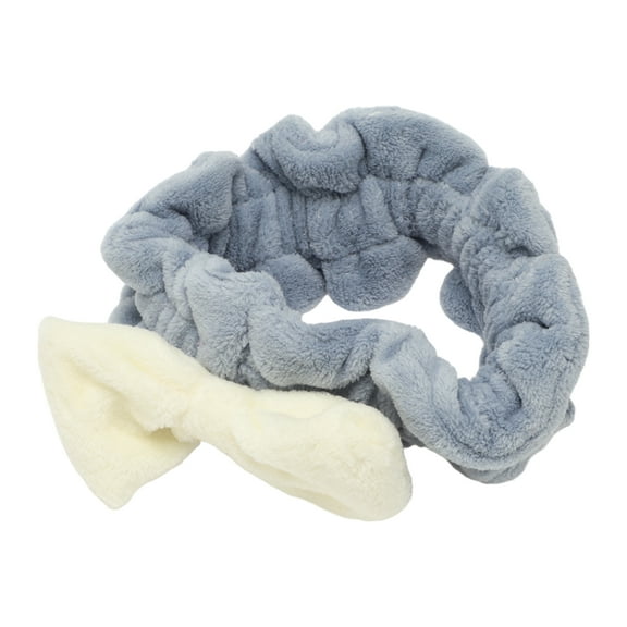 Unique Bargains 1 Pc Fashion Cute Plush Washing Face Headwrap for Women for Girls 7.87"x2.56" Blue