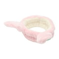 thumbnail image 1 of Unique Bargains 1 Pc Fashion Cute Plush Washing Face Rabbit Ear Headwrap for Women 6.69"x2.36" Light Pink, 1 of 3