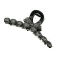 thumbnail image 1 of Unique Bargains 1 Pc Fashion Diamond Bow Hair Clips Hairdo Clip Black, 1 of 5