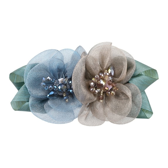 Unique Bargains 1 Pc Fashion Elegant Flower Hair Pin Hairdo Clip for Women 4.72"x2.56"x1.38" Blue