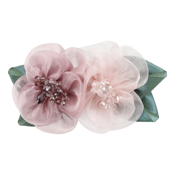 Unique Bargains 1 Pc Fashion Elegant Flower Hair Pin Hairdo Clip for Women 4.72"x2.56"x1.38" Pink